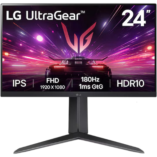 Monitor Gamer LG 24" PIVOT 24GS65F-B FHD IPS - 180Hz 1ms (GtG) UltraGear