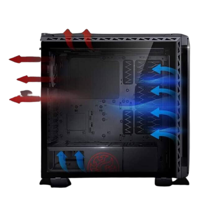 CHASIS XPG BATTLECRUISER + 4 FAN ARGB