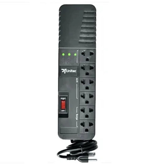 REGULADOR DE VOLTAJE UNITEC 6 TOMAS 990VA