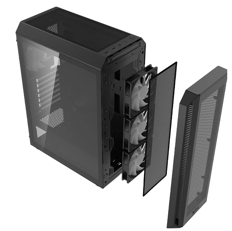 CHASIS XPG VALOR AIR PLUS + 4 FAN ARGB