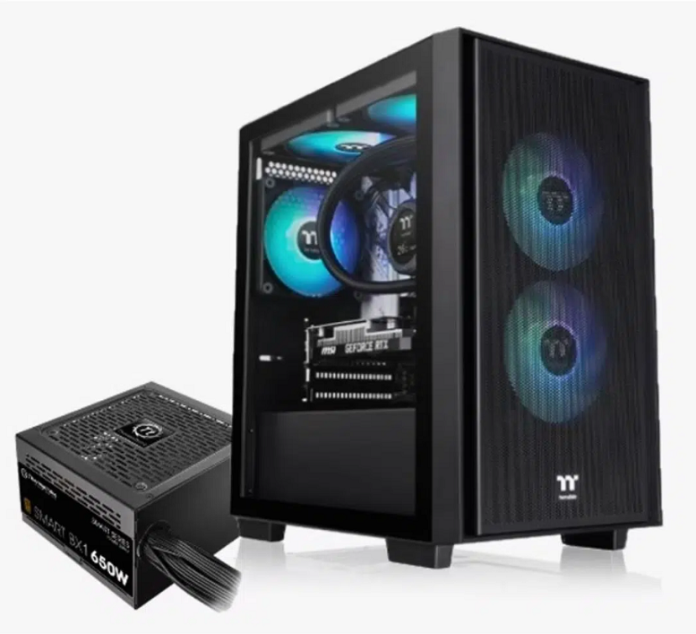 Chasis Thermaltake mATX VERSA H16 TG ARGB 3 FAN