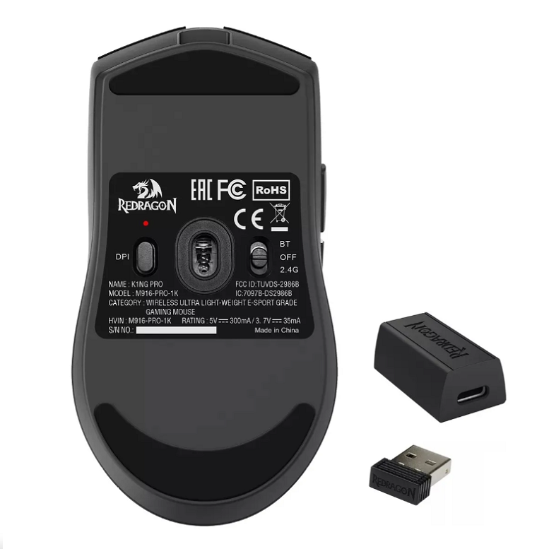 MOUSE REDRAGON M916 K1NG PRO 1K