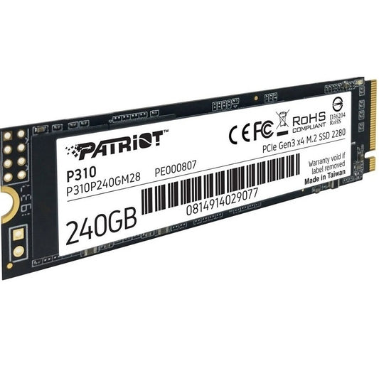 Estado Solido M2 PATRIOT P310 PCIe Gen 3x4
