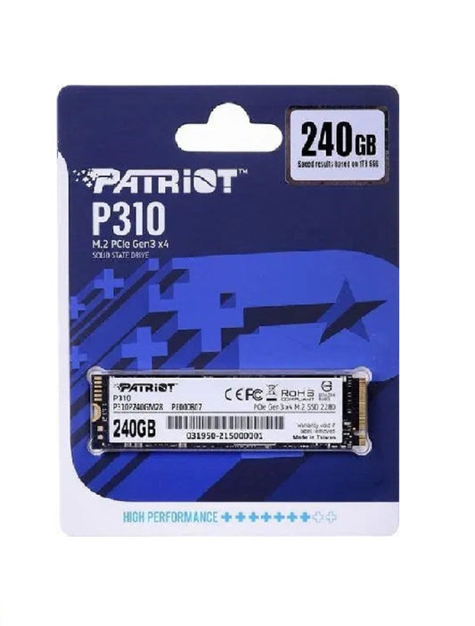 Estado Solido M2 PATRIOT P310 PCIe Gen 3x4