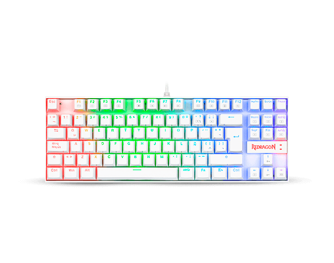 TECLADO MECANICO REDRAGON K552 RGB KUMARA SW RED