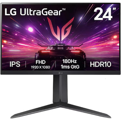 Monitor Gamer LG 24" PIVOT 24GS65F-B FHD IPS - 180Hz 1ms (GtG) UltraGear