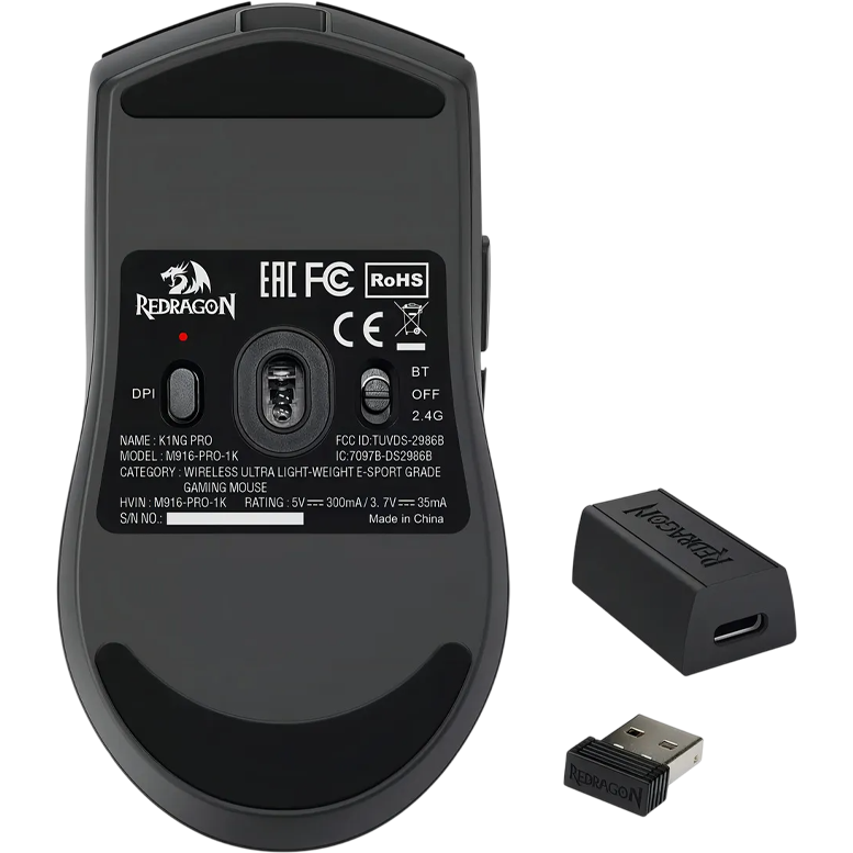 Mouse Inalámbrico KING PRO 1K M916