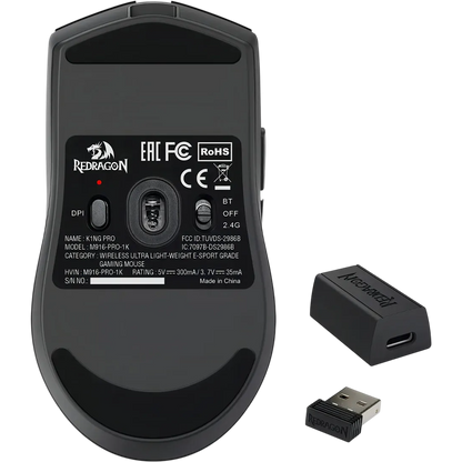 Mouse Inalámbrico KING PRO 1K M916