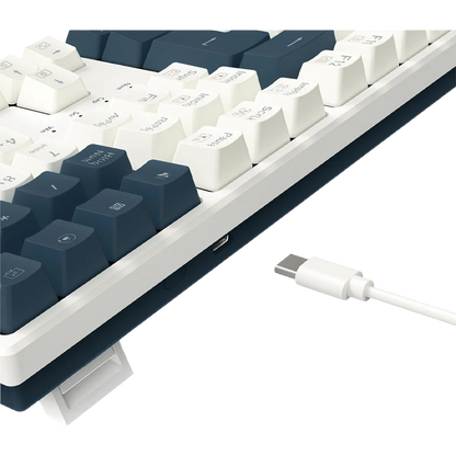Teclado Mecánico 100% TRUNDLE Blanco/Gris