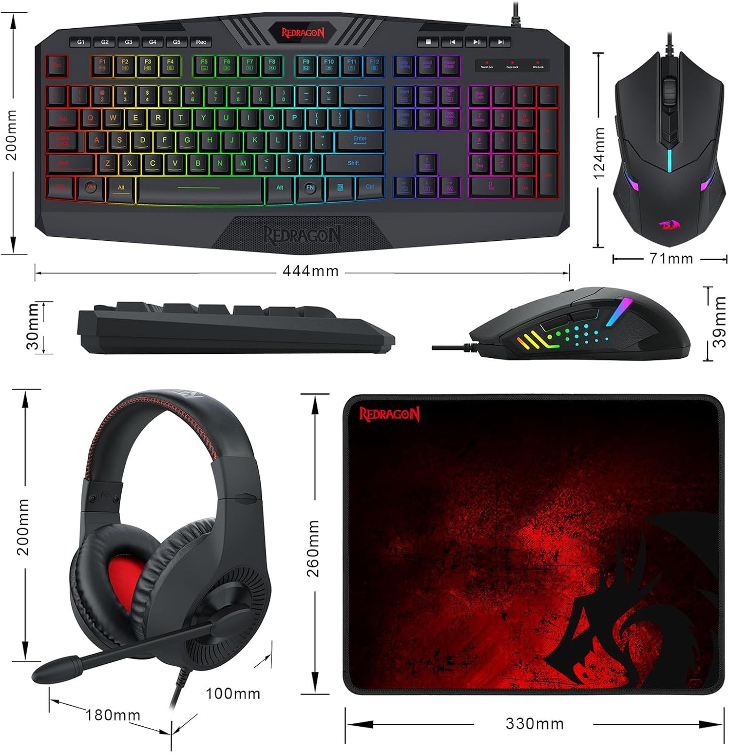 Combo Mixto 2en1 S101 Negro