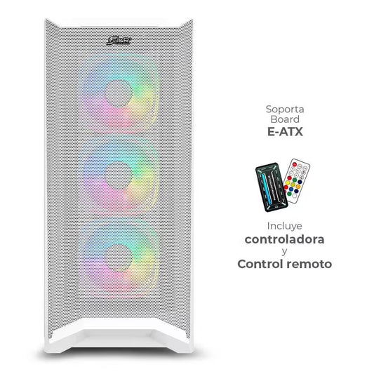 CHASIS JYR ARTIC WHITE E-ATX 6 FAN