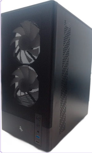 CHASIS MATX CON 3 FAN ARGB, MALLA FRONTAL.