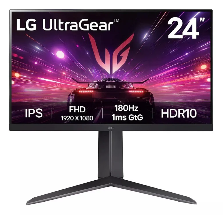 Monitor Gamer LG 24" PIVOT 24gs65f 24 FHD Ips 180hz 1ms Ultragear