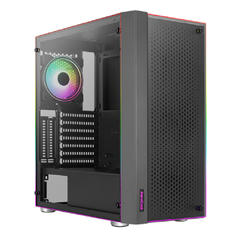Aerocool Skribble ARGB Vidrio 2 fan frontal + 1 fan posterior