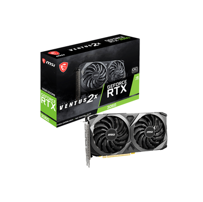 Tarjeta grafica MSI GEFORCE RTX 3060 12GB BLACK Ventus X2