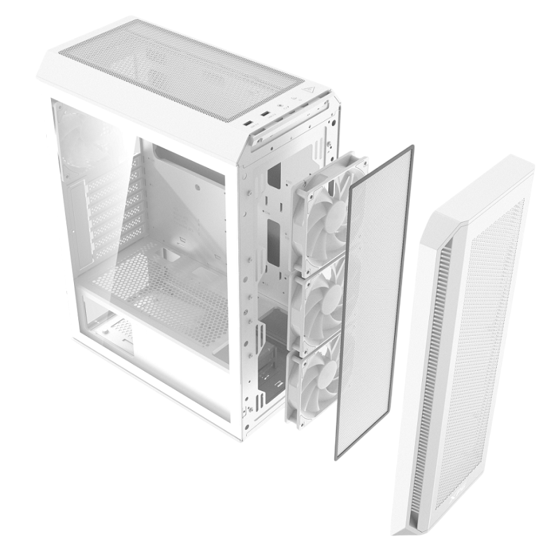 CHASIS XPG VALOR AIR PLUS + 4 FAN ARGB