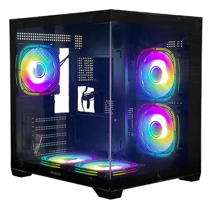 CHASIS ARS mATX PECERA + 5 FAN RGB