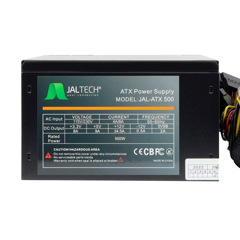 Fuente de poder JALTECH 500W