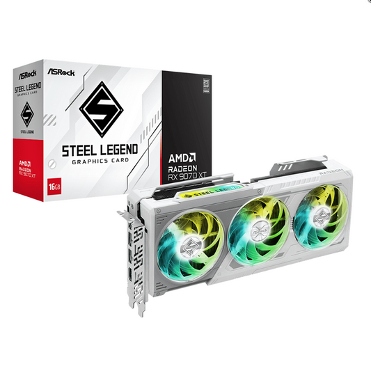 Tarjeta grafica AMD RADEON RX 9070XT STEEL LEGEND 16GB