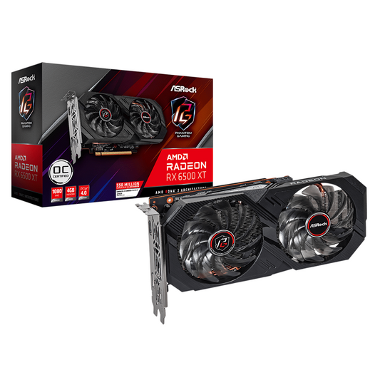 Tarjeta grafica AMD RADEON RX6500XT PHANTOM GAMING D 4G OC