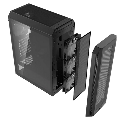 CHASIS XPG VALOR AIR PLUS + 4 FAN ARGB