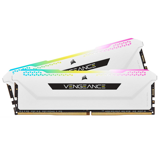 Memoria Ram Desktop CORSAIR VENGEANCE RGB PRO SL DDR4 3200mhz WHITE 2X8GB
