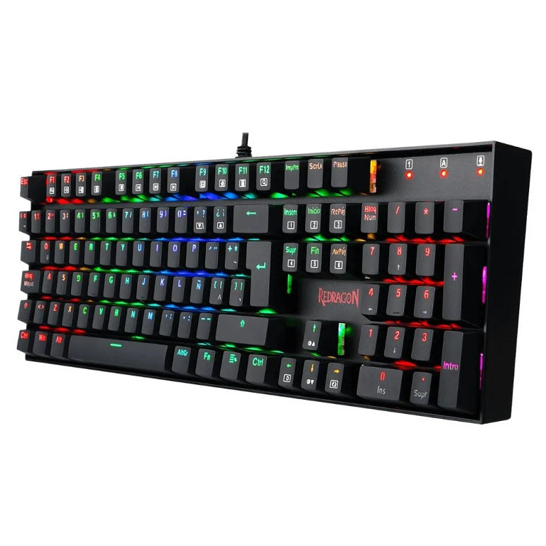 Teclado Mecanico Alambrico REDRAGON MITRA K551 Switch Rojo RGB