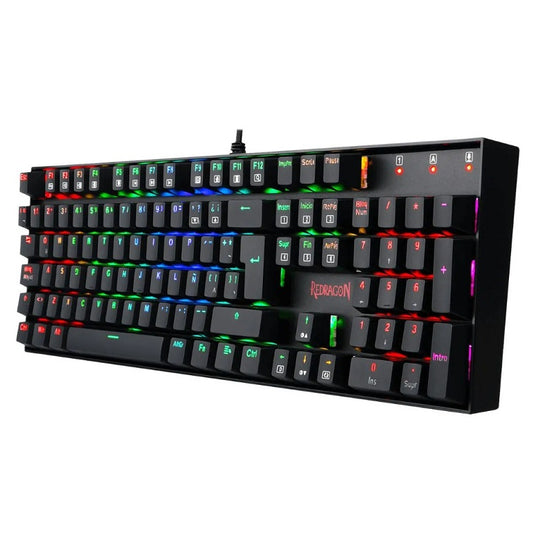 Teclado Mecanico Alambrico REDRAGON MITRA K551 Switch Rojo RGB