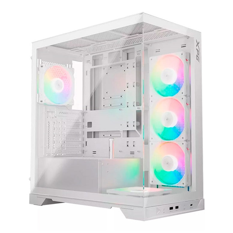 CHASIS XPG INVADERXMT-WHCWW + 5 FAN ARGB + Extensor PCIe 4.0