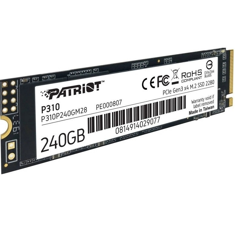 Estado Solido M2 PATRIOT P310 PCIe Gen 3x4