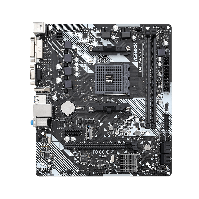 MOTHERBOARD ASRock B450M-HDV R4.0