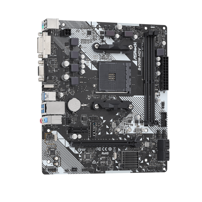 MOTHERBOARD ASRock B450M-HDV R4.0