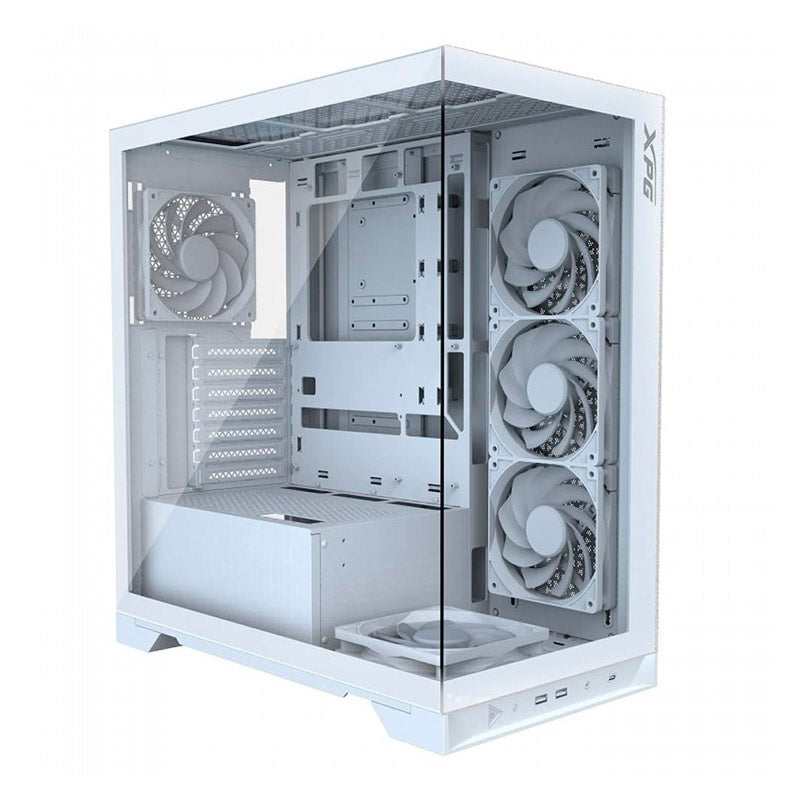 CHASIS XPG INVADERXMT-WHCWW + 5 FAN ARGB + Extensor PCIe 4.0