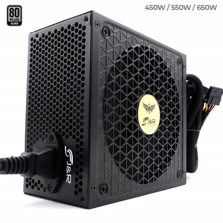 Fuente de poder JyR 450W 80 plus Silver