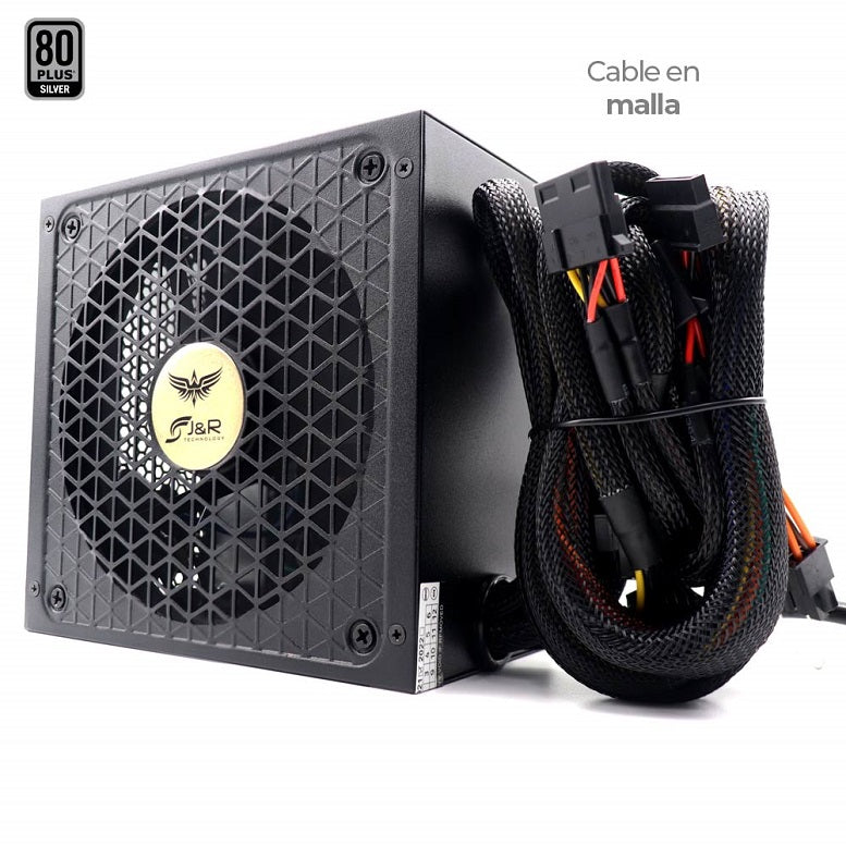 Fuente de poder JyR 450W 80 plus Silver