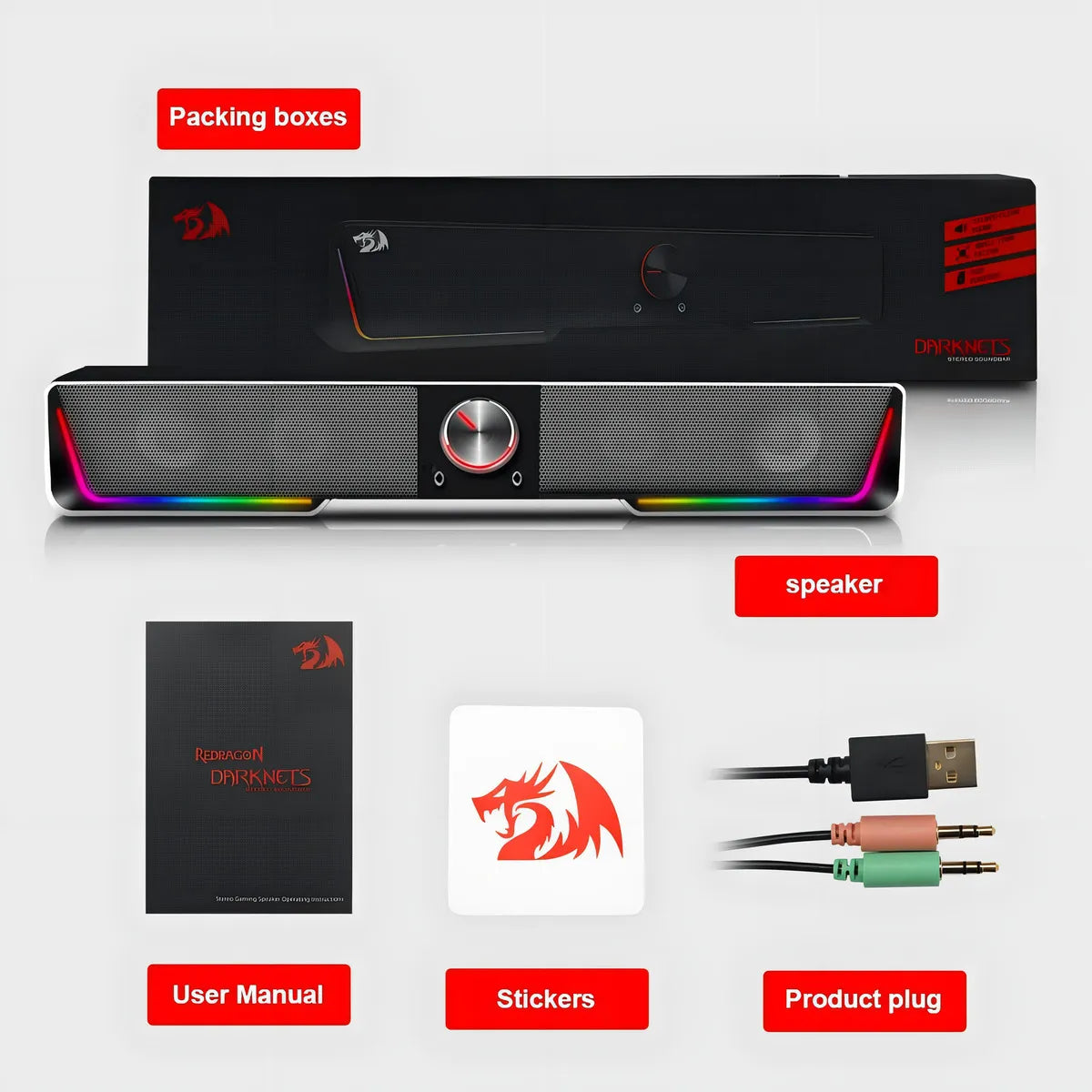 Parlante BT 5.0 DARKNETS GS570