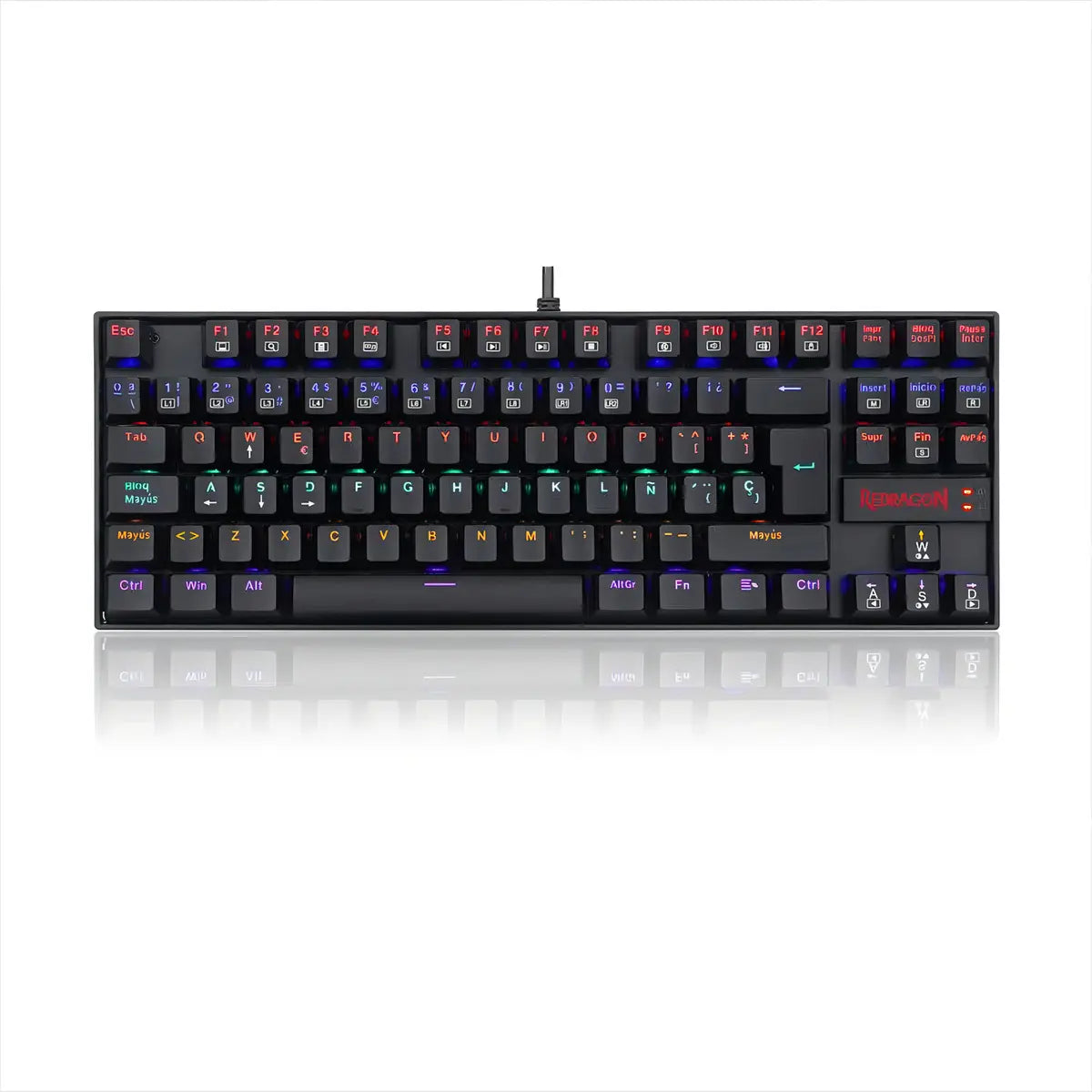 Teclado Redragon Kumara K552 Magnetic Negro Español