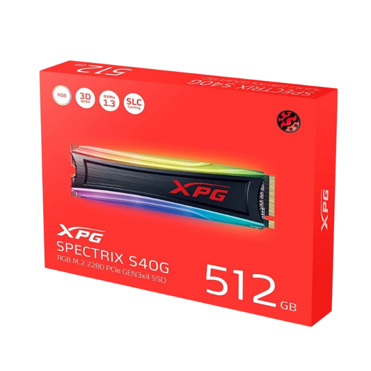 Estado Solido M.2 NVMe RGB XPG SPECTRIX S40G 3500 mb/s 512GB