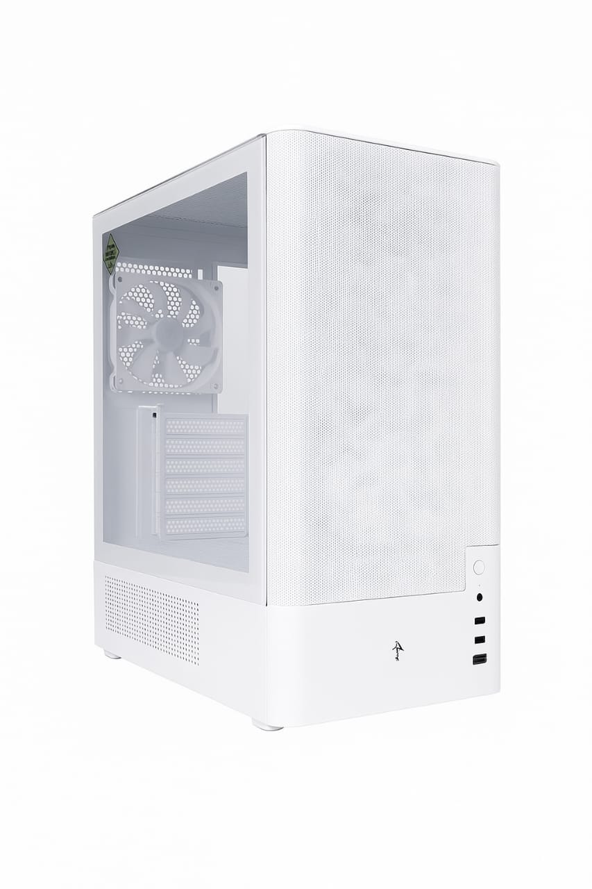 Chasis ORIGAMI mATX+ 3 fan ARGB Malla Frontal
