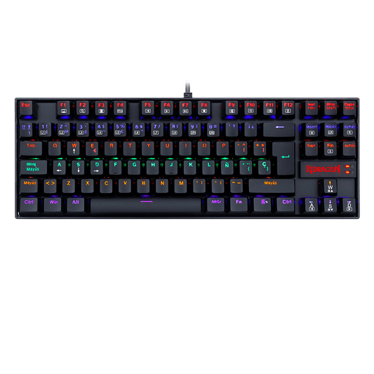 TECLADO MECANICO REDRAGON K552 RGB KUMARA SW RED
