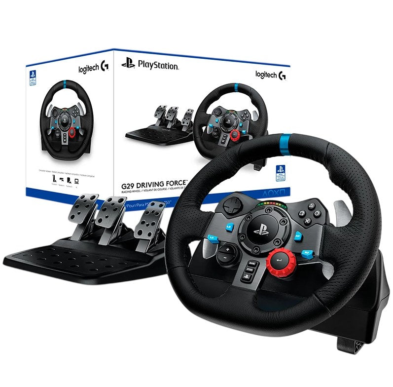 Combo Simracing Logitech G29: Timón y Pedales + Palanca de Cambios en H