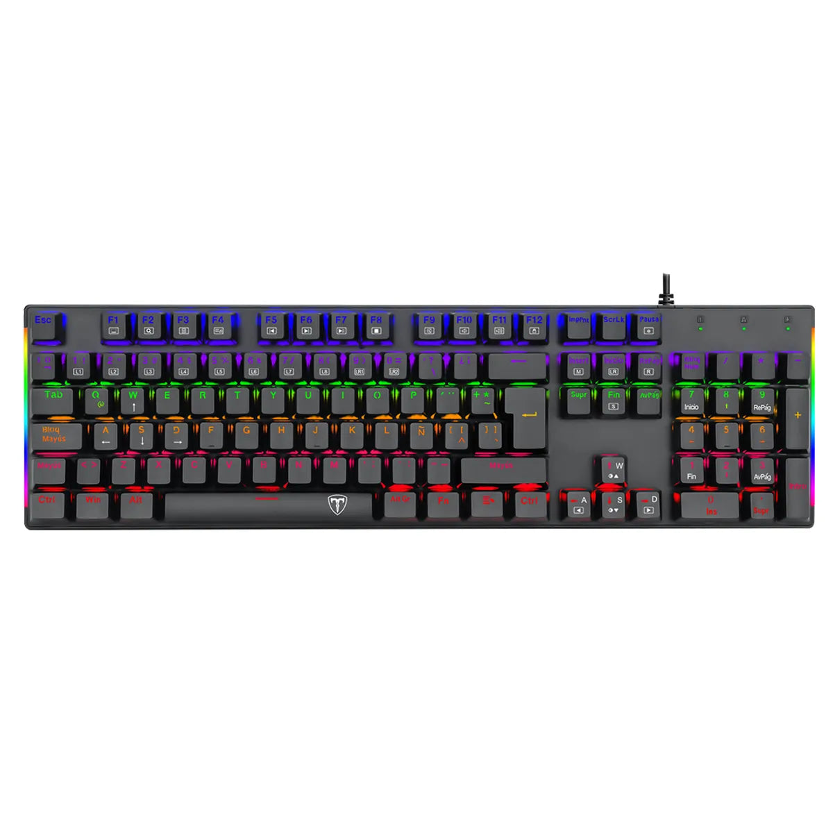 Combo Gamer Teclado Mecánico 100% Switch Rojo + Mouse RGB 6 Botones + Diadema 7.1