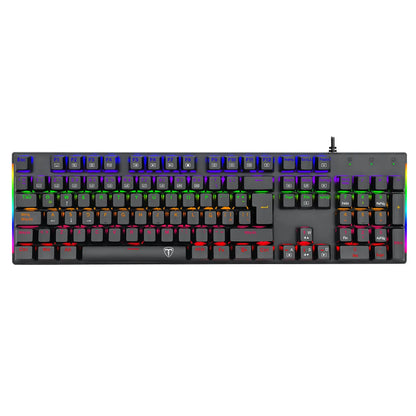 Combo Gamer Teclado Mecánico 100% Switch Rojo + Mouse RGB 6 Botones + Diadema 7.1